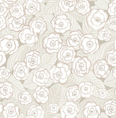 Emery Mauve Floral Wallpaper
