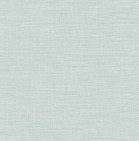 Exhale Light Blue Faux Grasscloth Wallpaper