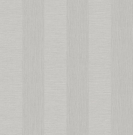 Intrepid Light Grey Faux Grasscloth Stripe Wallpaper