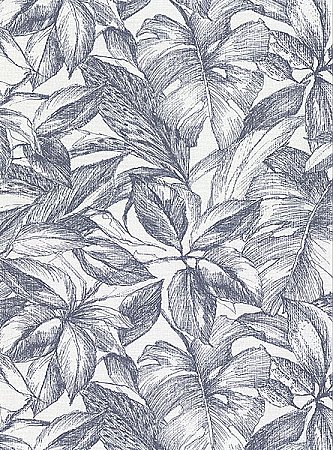 Simone Denim Tropical Wallpaper