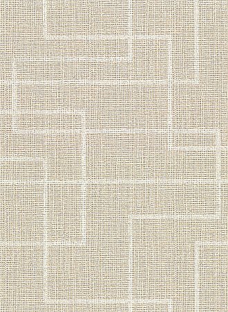 Clarendon Wheat Geometric Faux Grasscloth Wallpaper
