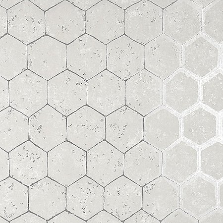 Starling Silver Honeycomb Wallpaper