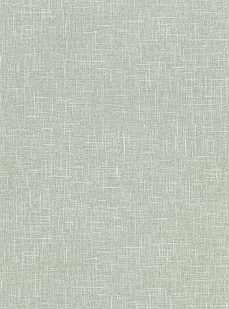 Linville Mint Faux Linen Wallpaper