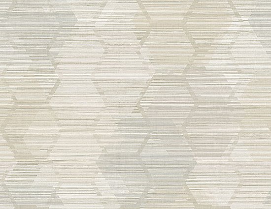 Jabari Wheat Geometric Faux Grasscloth Wallpaper