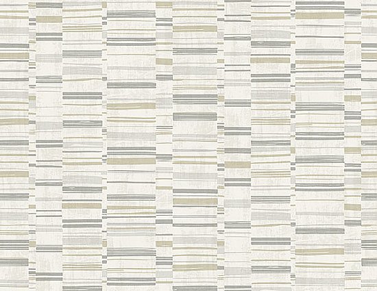 Fresnaye Grey Linen Stripe Wallpaper