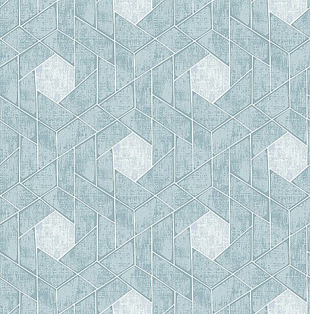 Granada Aqua Geometric Wallpaper