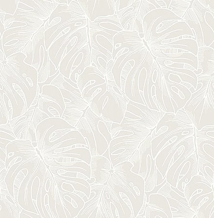 Balboa White Botanical Wallpaper