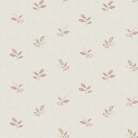 Leigh Pink Leaf Wallpaper