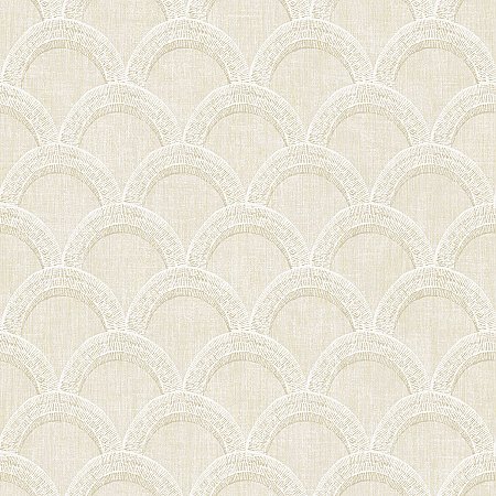 Bixby Beige Geometric Wallpaper