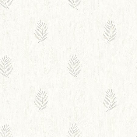 Vista Grey Leaf Wallpaper