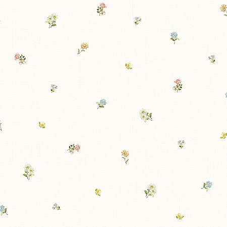 Bloom Toss Multicolor Floral Wallpaper