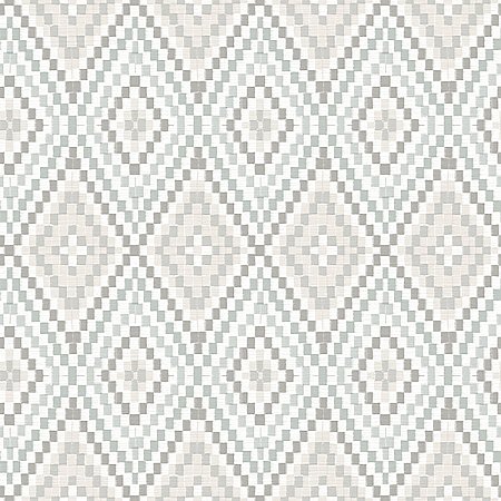 Ganado Grey Geometric Ikat Wallpaper