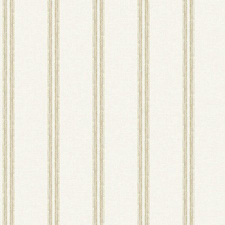 Johnny Cream Stripes Wallpaper
