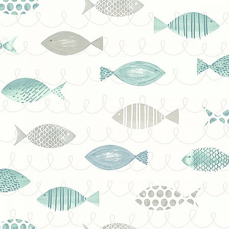 Key West Teal Sea Fish Wallpaper