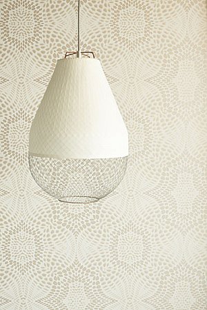 Iberian Taupe Fractal Geometric Wallpaper