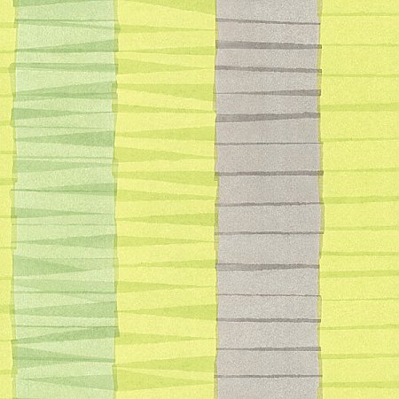 Cala Nova Green Layered Crepe Stripe Wallpaper