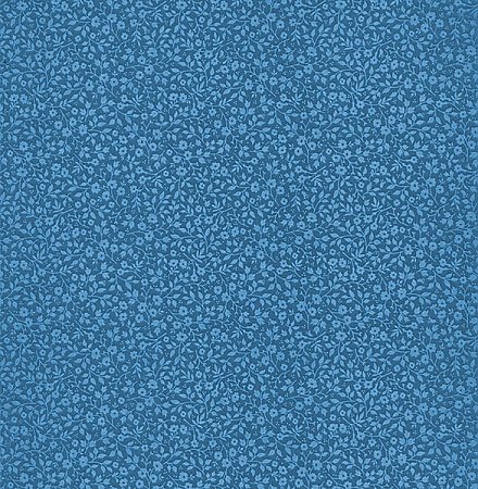 Gretel Dark Blue Floral Meadow Wallpaper