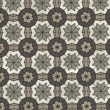 Marqueterie Pewter Mosaic Geometric Wallpaper
