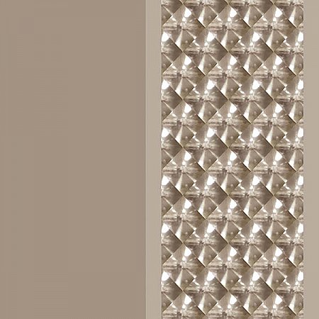 Vasili Taupe Optical Stripe Wallpaper
