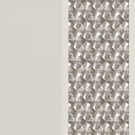 Vasili Light Grey Optical Stripe Wallpaper