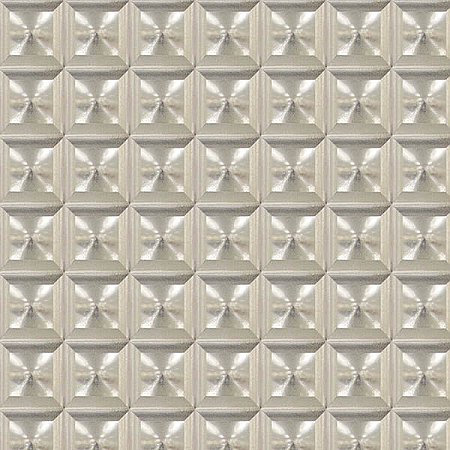 Cayo Silver Square Optic Wallpaper