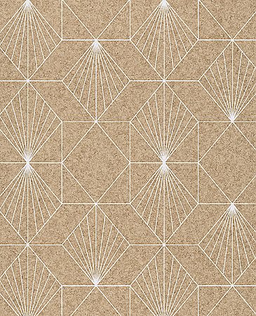 Halcyon Neutral Geometric Wallpaper