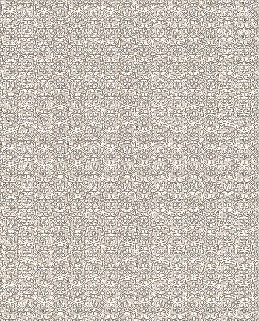 Lotte Khaki Floral Geometric Wallpaper
