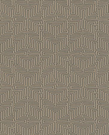 Kairo Brown Geometric Wallpaper