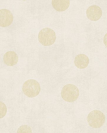 Caro Eggshell Polka Dots Wallpaper