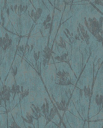 Jens Turquoise Branches Wallpaper