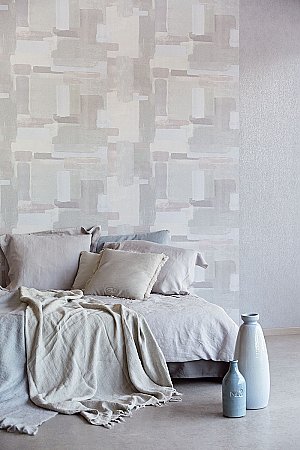 Eline Grey Geometric Wallpaper