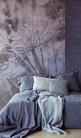 Acanthus Blue Wall Mural
