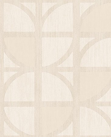 Tulip Cream Geometric Trellis Wallpaper