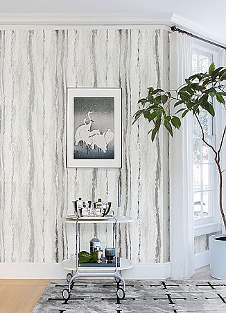 Delesse Platinum Marbled Wallpaper
