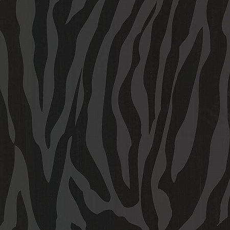 Zebbie Black Zebra Print Wallpaper