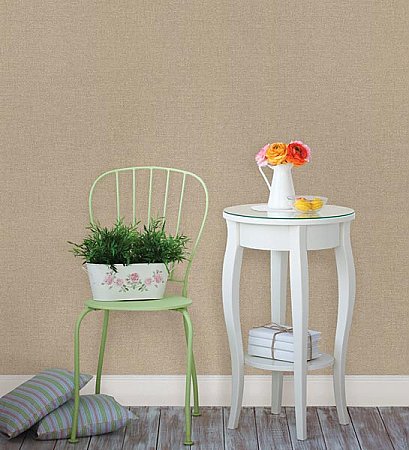 Albin Light Brown Linen Texture Wallpaper