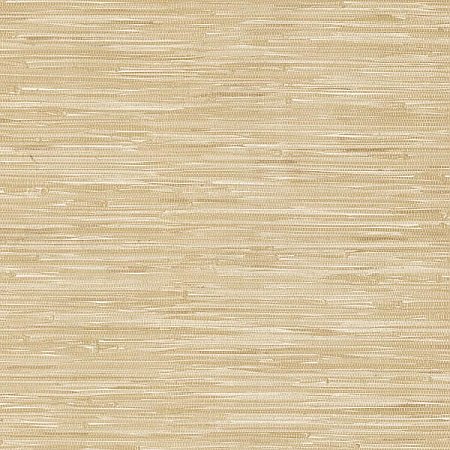 Liu Beige Vinyl Grasscloth Wallpaper