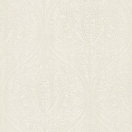Paolina Champagne Embossed Large Damask Wallpaper