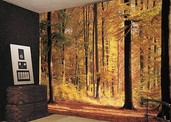 Golden Forest Wall Mural