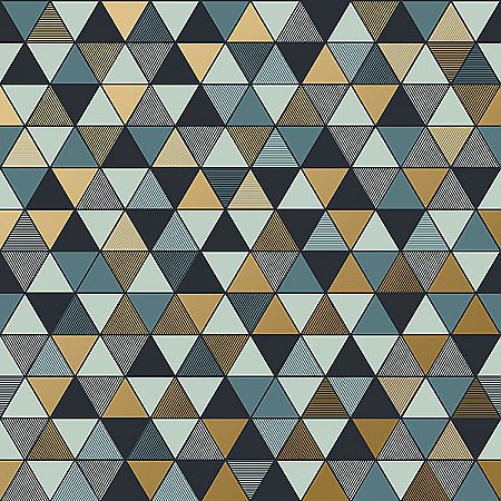 Triangular Multicolor Geometric Wallpaper