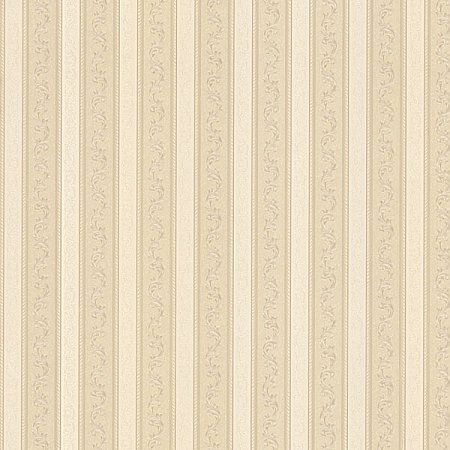Kendra Beige Scrolling Stripe Wallpaper