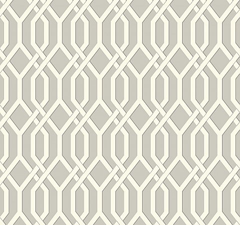 Ashford House Garden Pergola Wallpaper - Cream/Gray