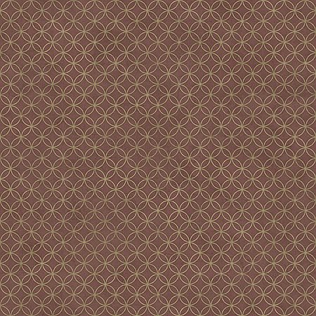 Loopy Hoops Burgundy Geometric Wallpaper