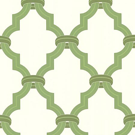 Byrne Golden Green Ironwork Wallpaper