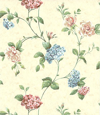 Glenmont Rose Floral Trail Wallpaper