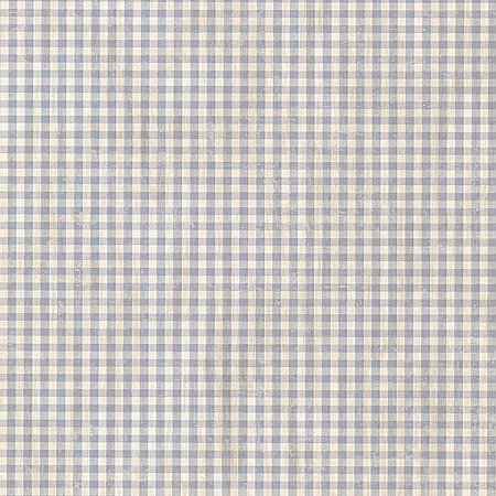 Greer Blue Gingham Check Wallpaper