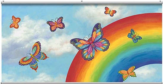 Butterflies rainbow Minute Mural 121696