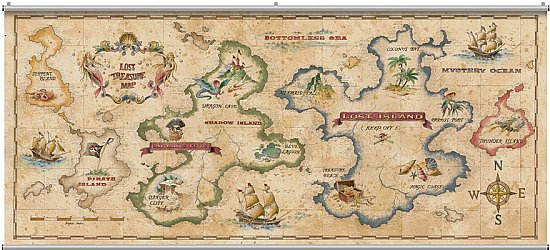 Treasure Map 1 Minute Mural 121751