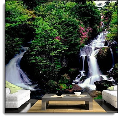 Twin Falls Mural PR1840 DS8040 roomsetting