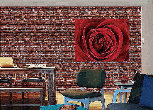 Red Brick Wall Wall Mural 8097 room